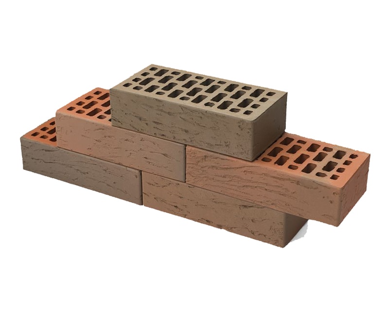 Лицевой кирпич БАВАРСКАЯ КЛАДКА, рифленный 1 НФ M150, BRAER