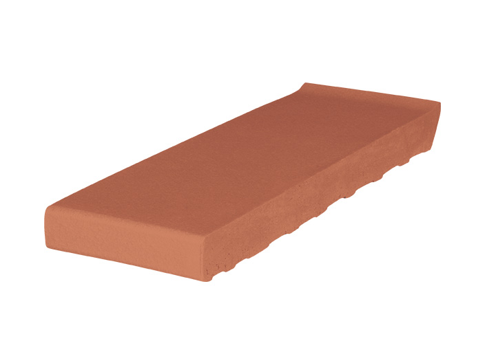 Клинкерный подоконник King Klinker Титан красный, 160x105x28 мм
